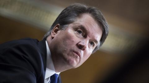 Judge Brett Kavanaugh testifies during the Senate Judiciary Committee hearing