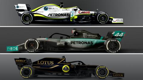 Formula 1 livery designs