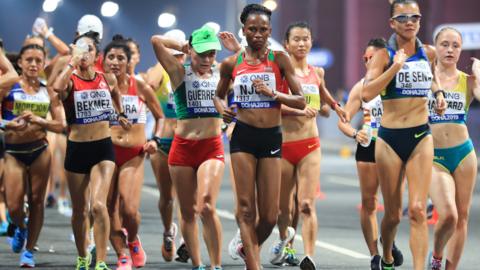 Women's 20km walk at the World Athletics Championships