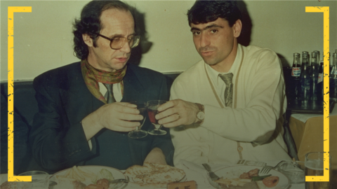 Fadil Vokrri with Ibrahim Rugova