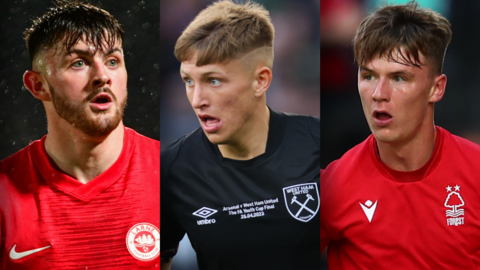 West Ham United striker Callum Marshall, Larne forward Lee Bonis and Nottingham Forest defender Aaron Donnelly