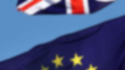 Union and European Union flags