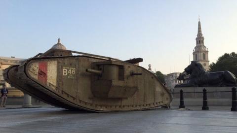 Tank in Trafalgar Square