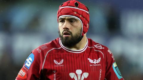 Josh Macleod in action for Scarlets last season