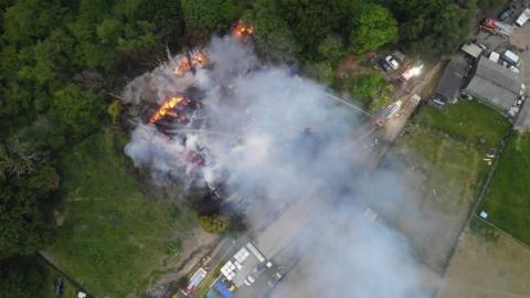 Fire at Merstham