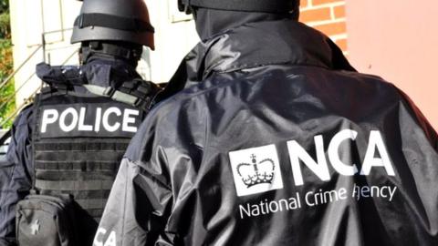 Police and National Crime Agency officers