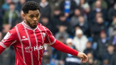 Jay Dasilva in action for Bristol City