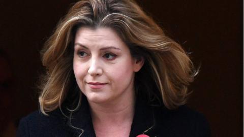 Penny Mordaunt arrives at Downing Street