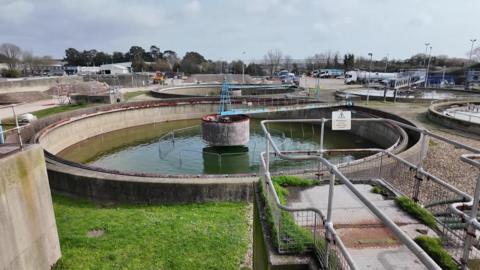 Budds Farm in Havant a large sewage treatment site.