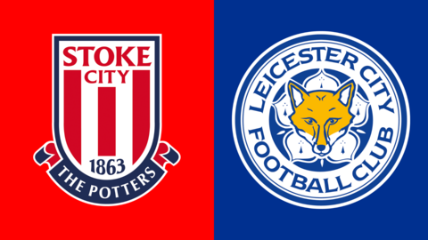 Stoke City and Leicester City club badges
