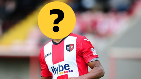 A footballer whose face is hidden