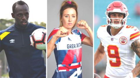 Jade Jones, Usain Bolt & Louis Rees-Zammit