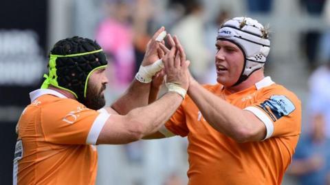 Bevan Rodd celebrates his first-half try