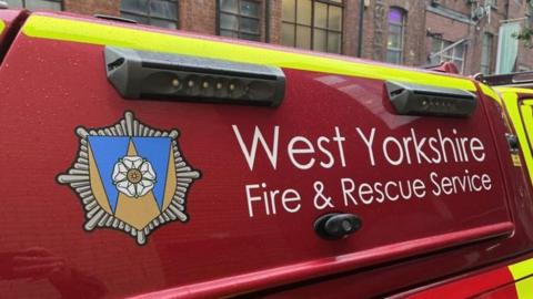 A generic image of a fire engine from West Yorkshire Fire and Rescue Service