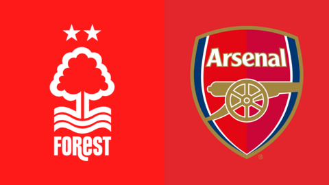 Nottingham Forest and Arsenal club badges