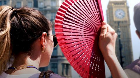 Woman with a fan