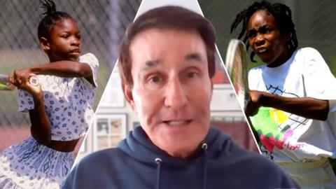 SPLIT IMAGE:

Middle: Tennis coach Rick Macci

Left: Serena Williams in 1991

Right: Venus Williams in 1991