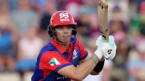 Tristan Stubbs of Southern Brave Men bats during The Hundred match between Southern Brave Men and Manchester Super Giants Men 