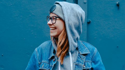 A young person, stock image