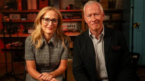 Gillian Anderson and John Wilson 