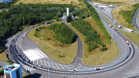 The Northbound Tyne Tunnel