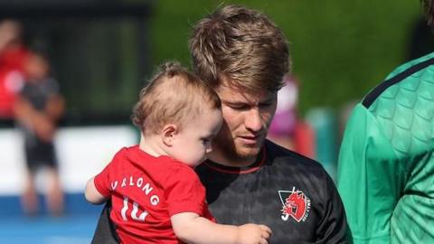 Rhodri Furlong and his son Max