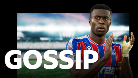 Gossip graphic including a picture of Marc Guehi
