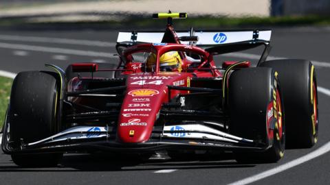 Lewis Hamilton's Ferrari in Australian GP second practice