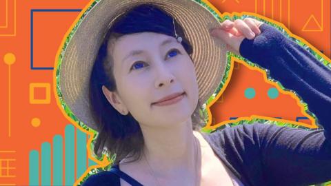 Shigihara on colourful background
