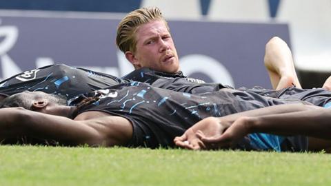 Kevin de Bruyne in training