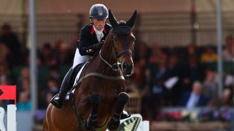 Britain's Rosalind Canter riding Lordships Graffalo
