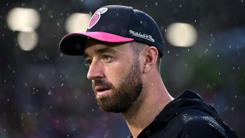 James Vince of the Sixers looks on ahead of the BBL match between Sydney Sixers and Brisbane Heat at C.ex Coffs International Stadium