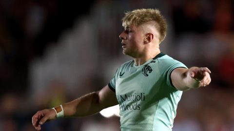 Ryan Crowley in action for Leicester Tigers