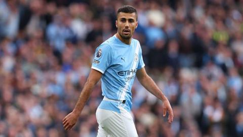 Rodri of Manchester City in action