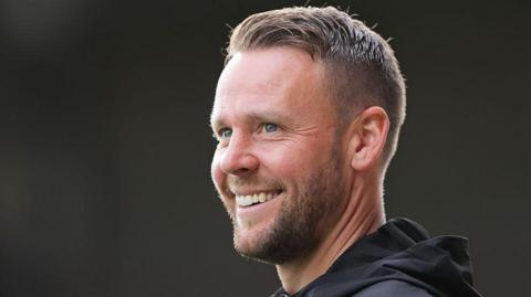 Chris Gunter on the touchline