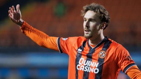 Nikolaj Moller in action for Dundee United