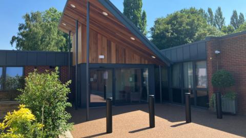 New entrance at Hayward House at Nottingham City Hospital