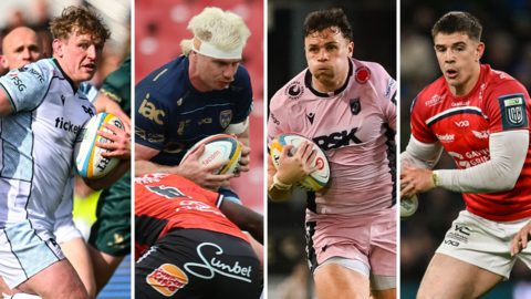 Ospreys' Jac Morgan, Dragons' Aaron Wainwright, Cardiff's Mason Grady and Scarlets' Joe Hawkins