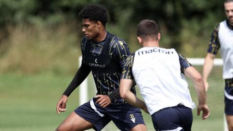James Golding training with Oxford United