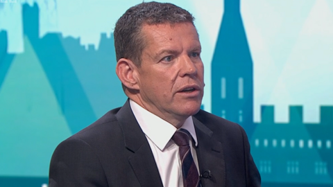 Rhun ap Iorwerth in a BBC studio