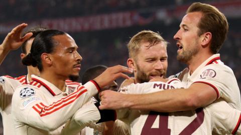 Bayern Munich players celebrate