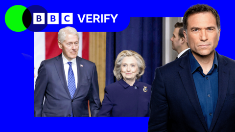 Former US president Bill Clinton and former presidential nominee Hillary Clinton