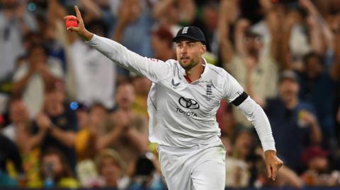 Will Jacks celebrates his catch