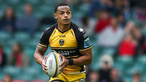 Wing Ashton Hewitt is second in Dragons' all-time try scoring list