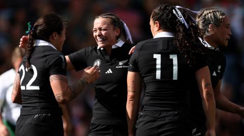 New Zealand players celebrate