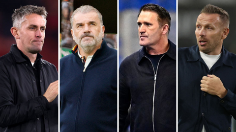 Kieran McKenna, Ange Postecoglou, Robbie Keane and Craig Bellamy