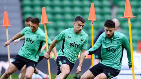 Seamus Coleman in training