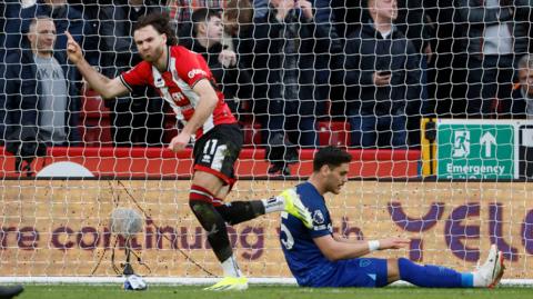 Ben Brereton Diaz celebrates a Sheffield United goal