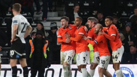 Sheffield Wednesday players celebrate