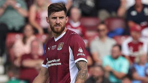  Jack Baldwin in action for Northampton Town 